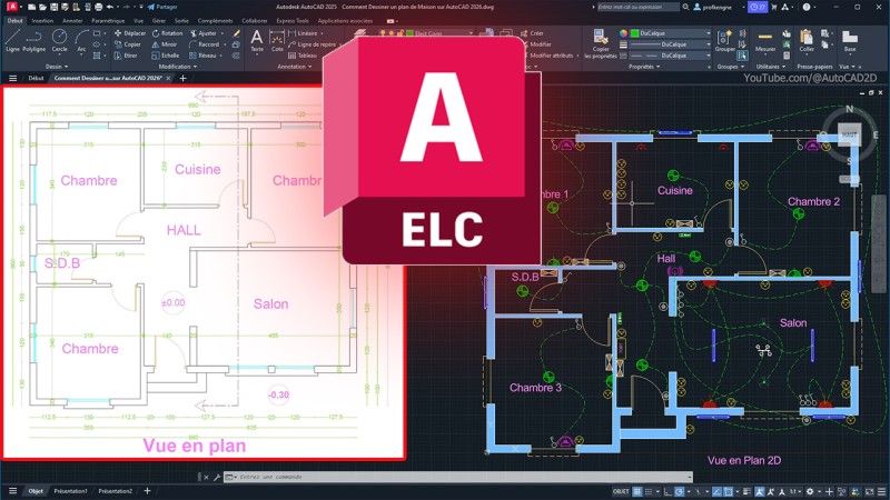 ⚡ Pack Expert Électricité Bâtiment : Conception 2D + Automatisation AutoCAD (Norme NFC 15-100) en 2h17min37s
