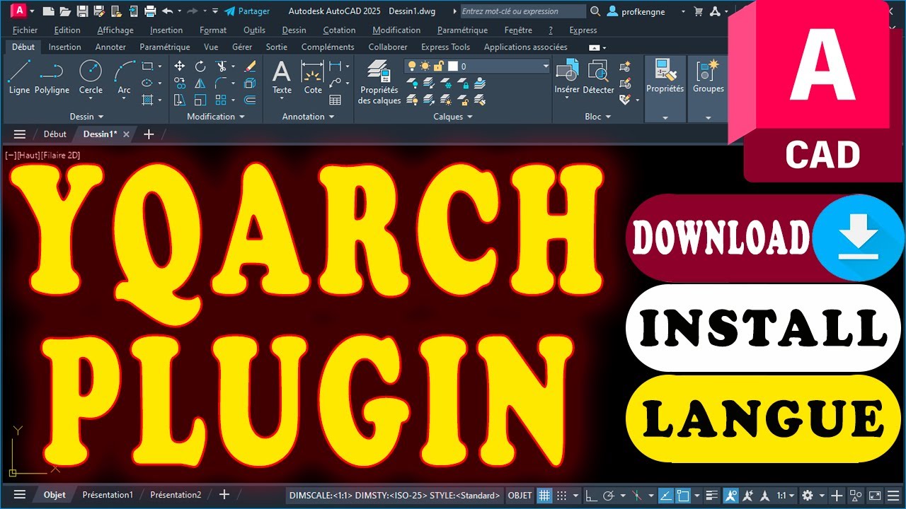 Pack Ultimate YQArch : Plugin + Guide d'Installation & Configuration (AutoCAD 2025 et versions antérieures)