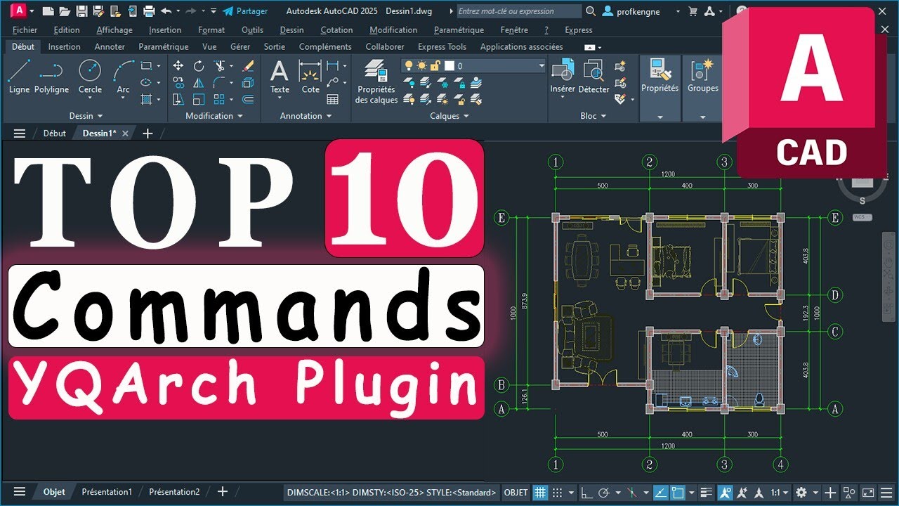 Pack Ultimate YQArch : Plugin + Guide d'Installation & Configuration (AutoCAD 2025 et versions antérieures)