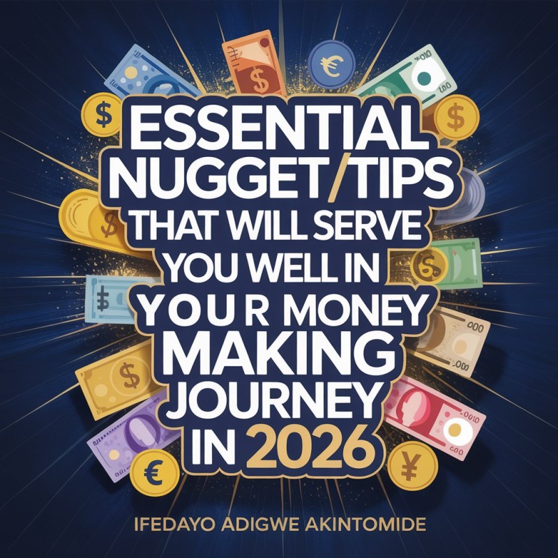 Essential nuggets/tips needed for your money making journey in 2026