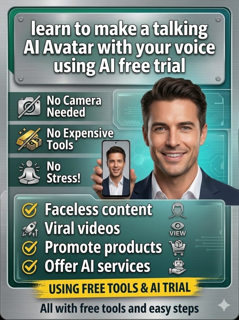 Master AI Avatars: Create  viral content & Explode your income (with your voice & free tools!)