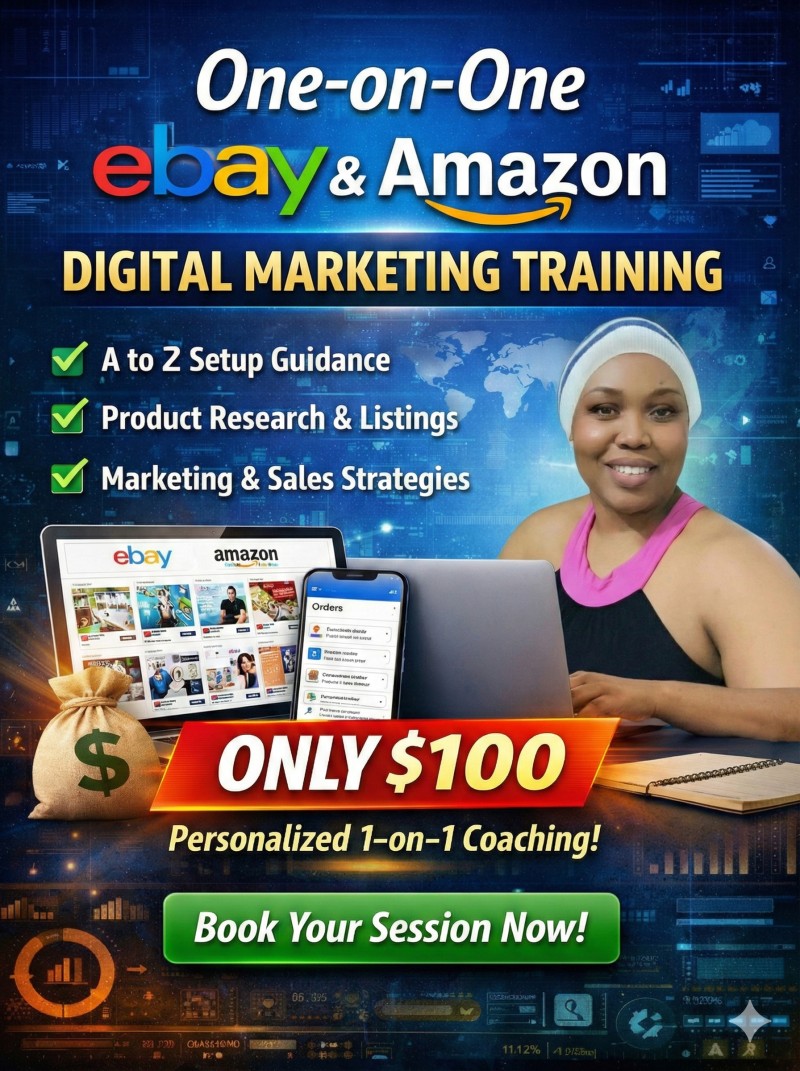 One-on-One Digital Marketing Training on eBay & Amazon