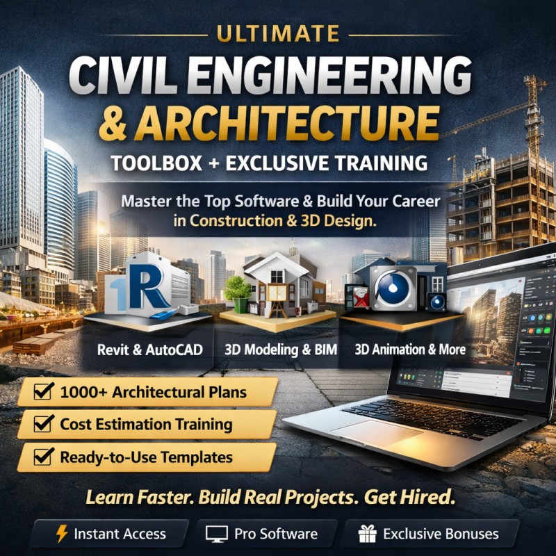 🏗️ Ultimate Civil Engineering & Architecture Toolbox + Exclusive Training
