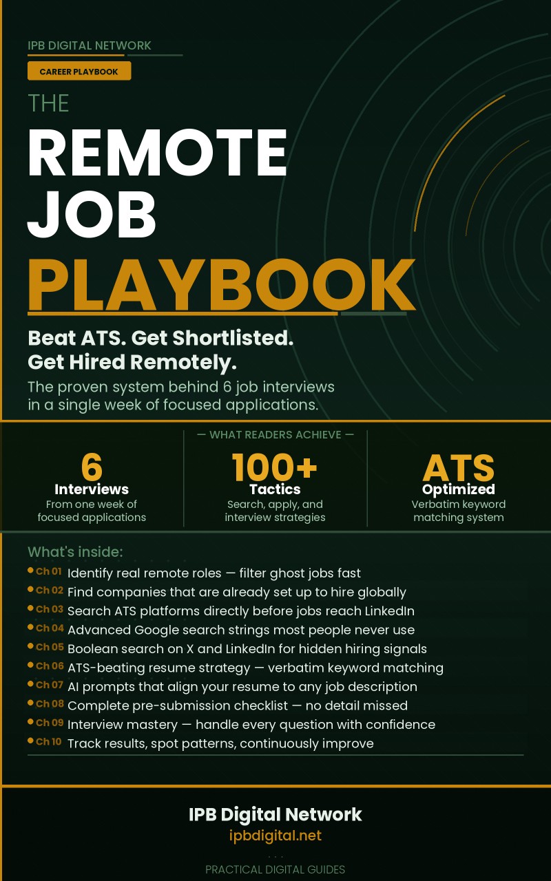 The Remote Job Playbook