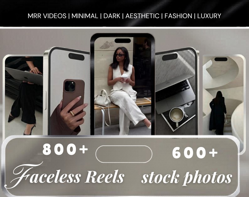 Aesthetic Faceless Reels And Stock Photos
