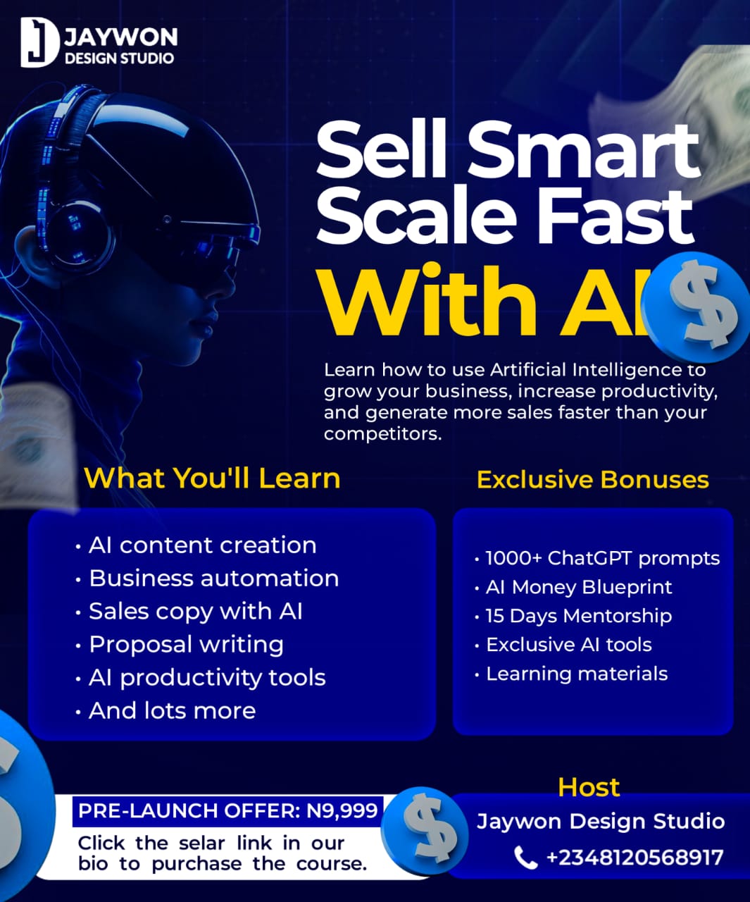 Sell Smart and Scale Fast with AI (Pre-Launch)