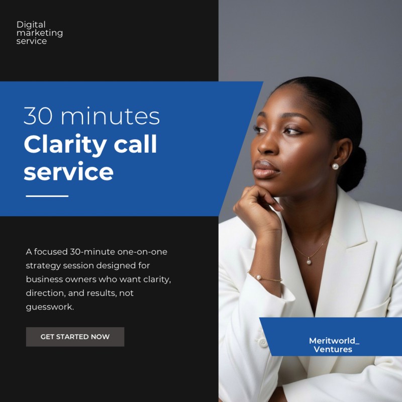 30 minutes one on one clarity call