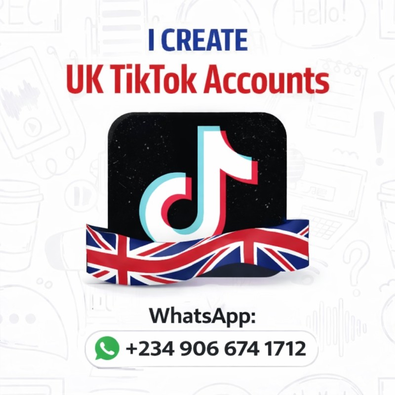 We create UK tiktok account