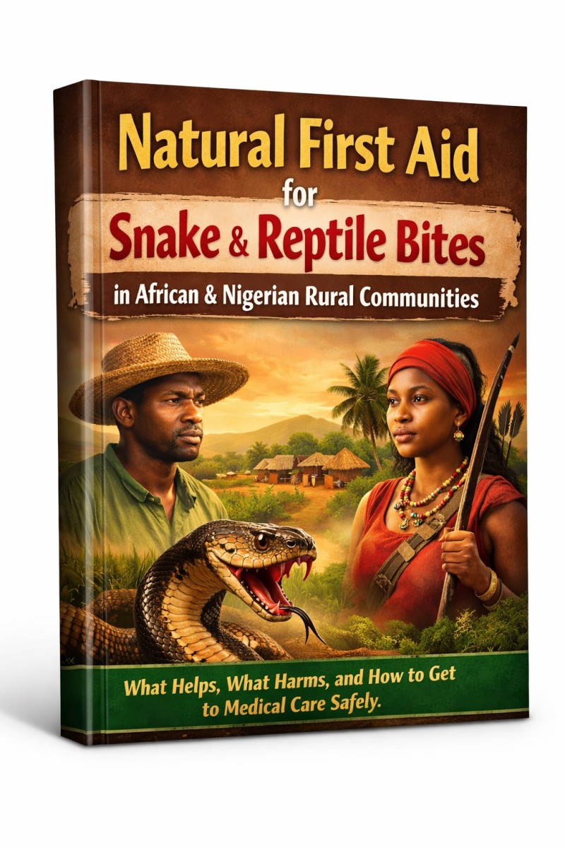 Natural First Aid for Snake & Reptile Bites in African & Nigerian Rural Communities
