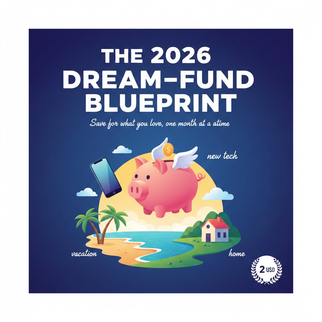 SAVE MONEY & ACHIEVE YOUR GOALS- COMPLETE GUIDE + YEARLY TRACKER