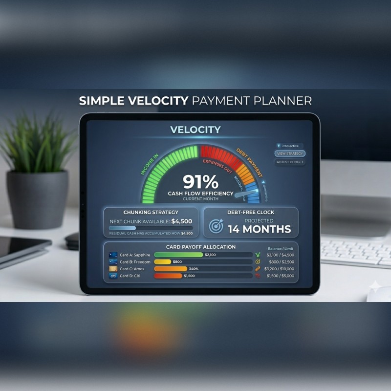 Simple Velocity Credit Card Payment Planner