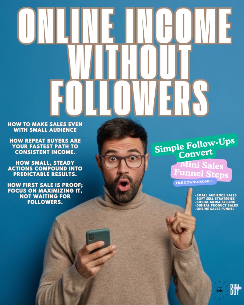 Online Income Without Followers: How To Make Sales Even With Small Audience