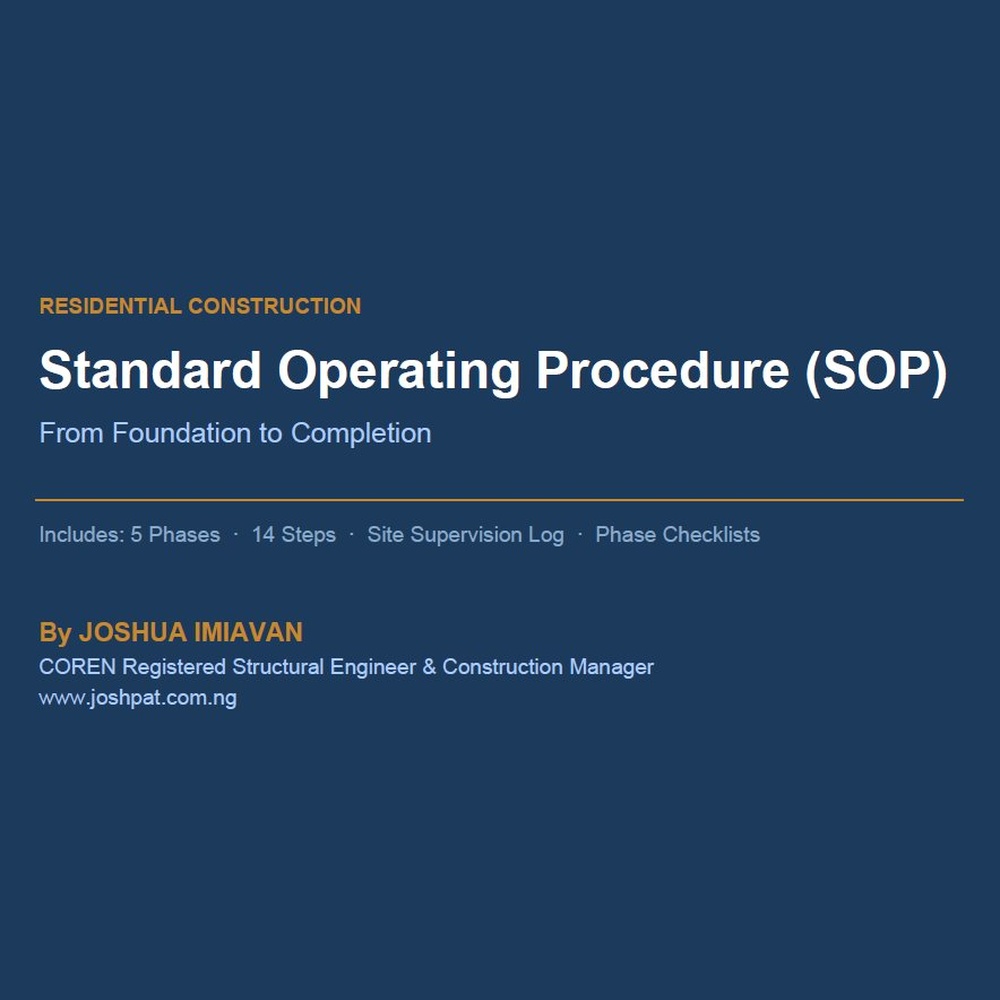 Residential Building Construction SOP