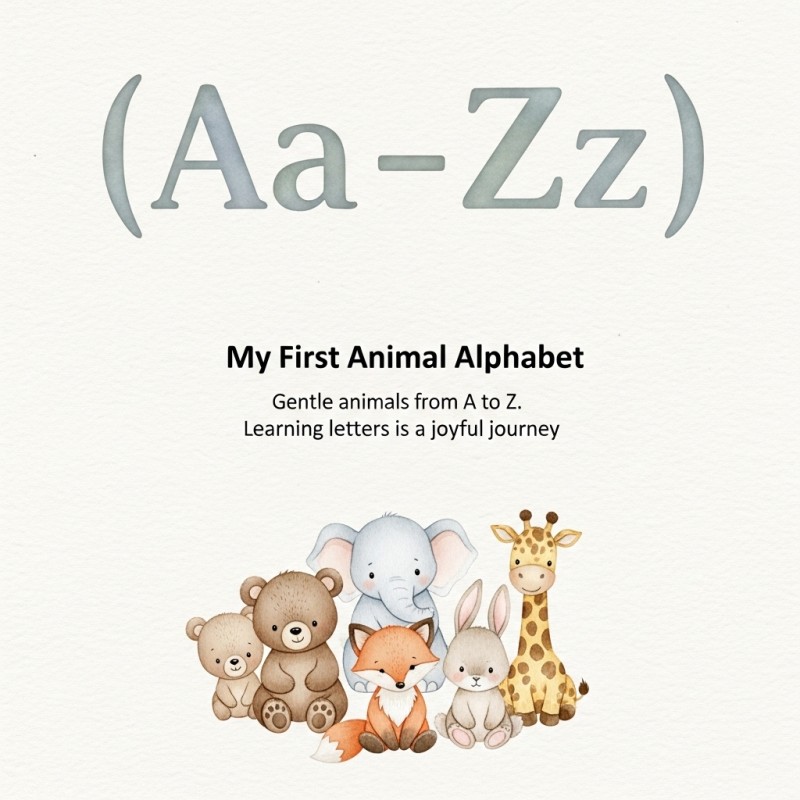 Whispering Letters: A Gentle A–Z Animal Alphabet Book for Little Learners: Soft Watercolor ABC Animals for Toddlers and Preschool Kids Learning Their First Letters by Kukua Abakah