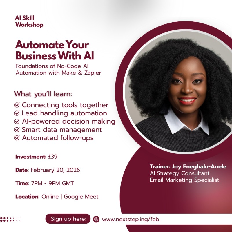 Automate Your Business with AI - Foundations of no-code AI automation with Make & Zapier