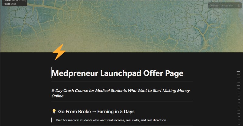 Medpreneur Launchpad Offer Page