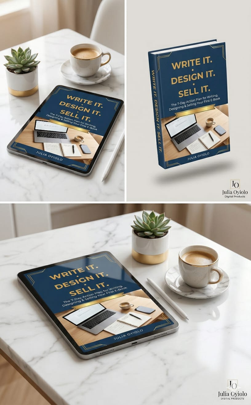 WRITE IT. DESIGN IT. SELL IT. -The 7-Day Action Plan for Writing, Designing & Selling Your First E-Book
