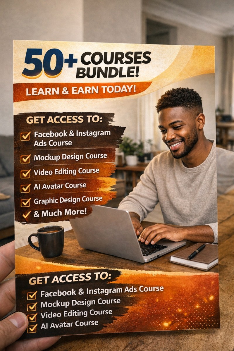 50 + HIGH INCOME DIGITAL COURSES WITH RESELL RIGHTS