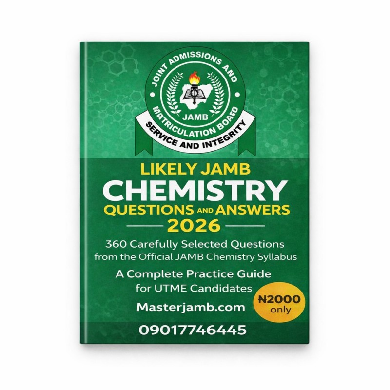 Likely JAMB Chemistry Questions and Answers 2026