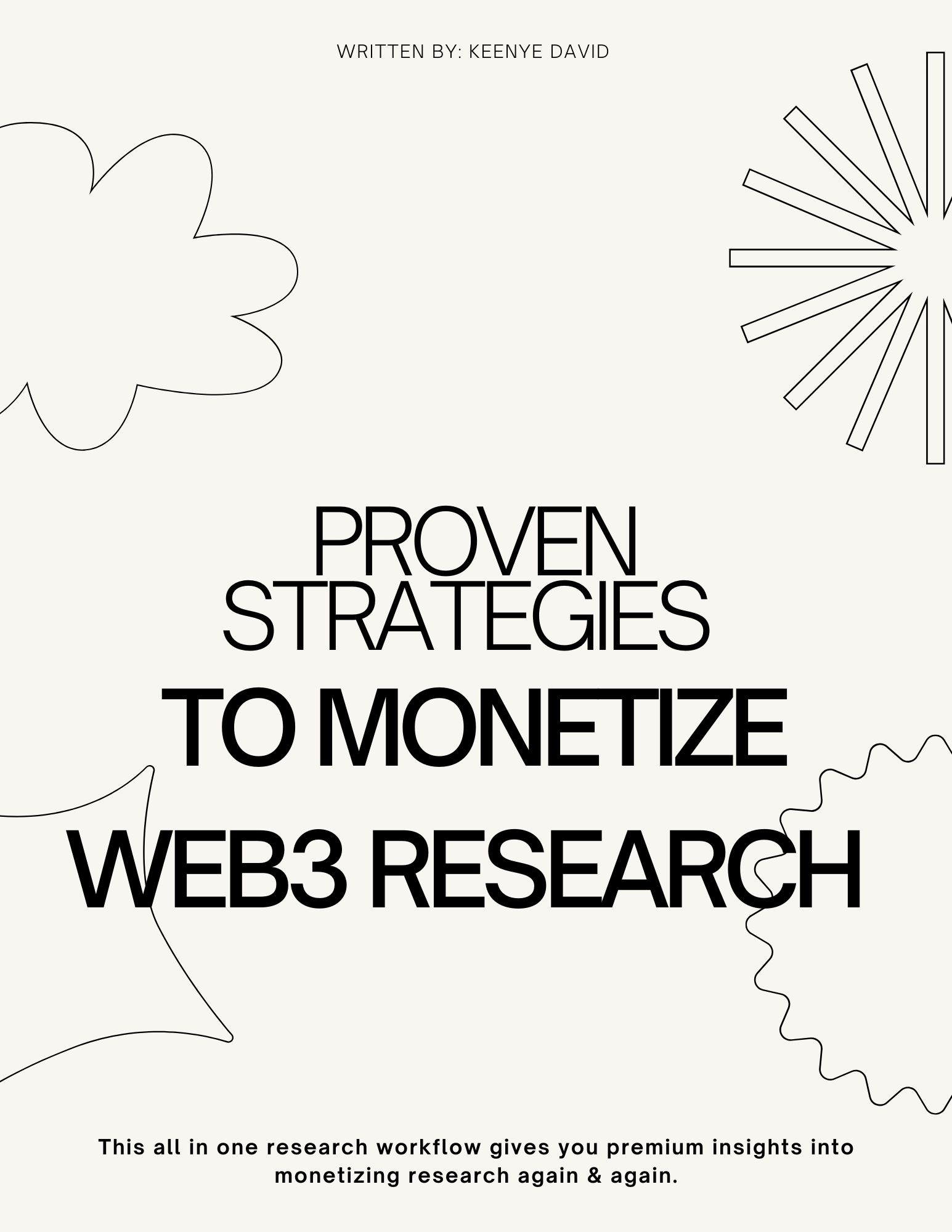 PROVEN STRATEGIES TO MONETIZE YOUR WEB3 RESEARCH