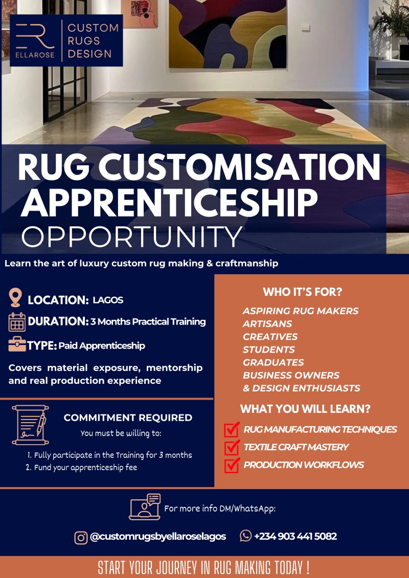 RUG CUSTOMISATION APPRENTISHIP ENROLMENT