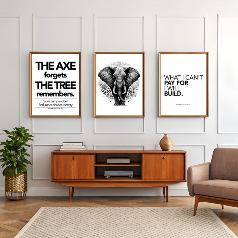 Wear the Wisdom™ – African Digital Wall Art Collection (Vol. 1)