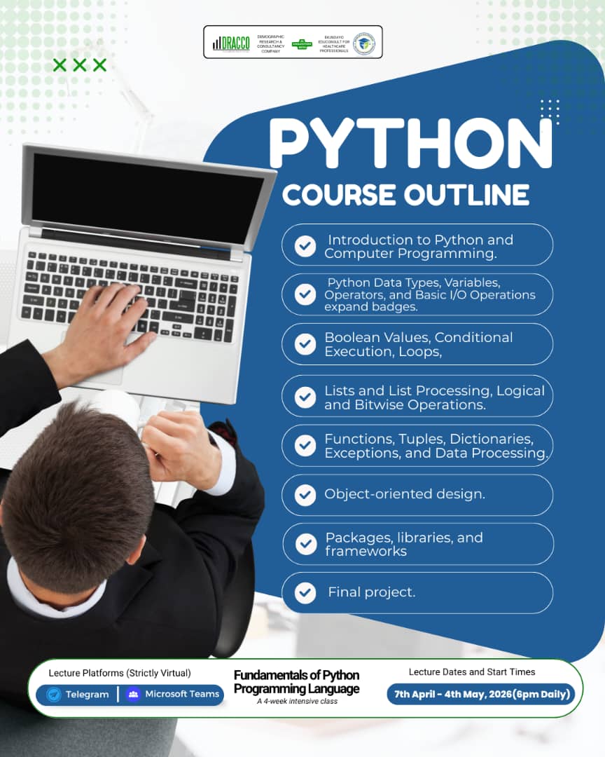 Buy ONE MONTH INTENSIVE Python Fundamentals Training Program by Agholor ...