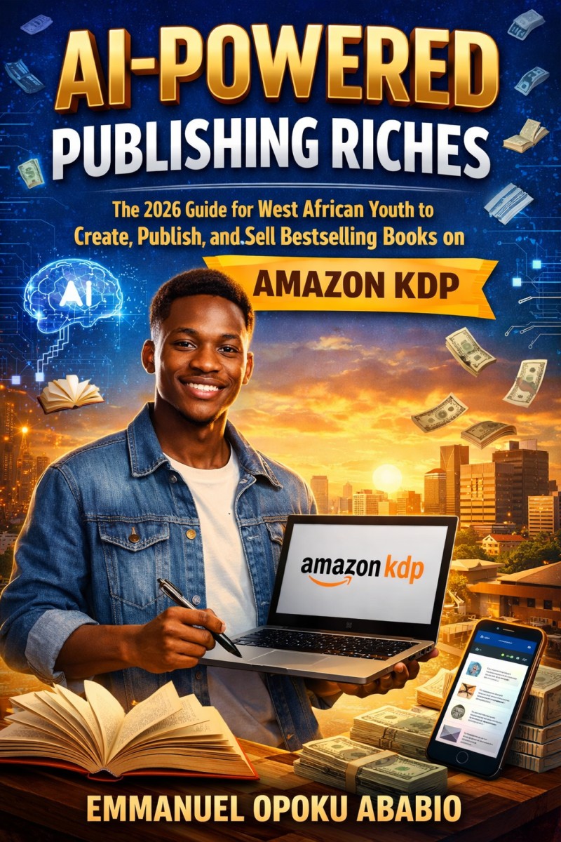 AI-Powered Publishing Riches-The 2026 Guide for West African Youth to Create, Publish, and Sell Bestselling Books on Amazon KDP