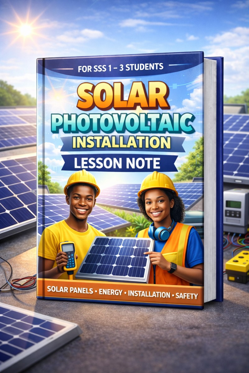 Solar Photovoltaic Installation Lesson Notes (SSS 1 - 3)