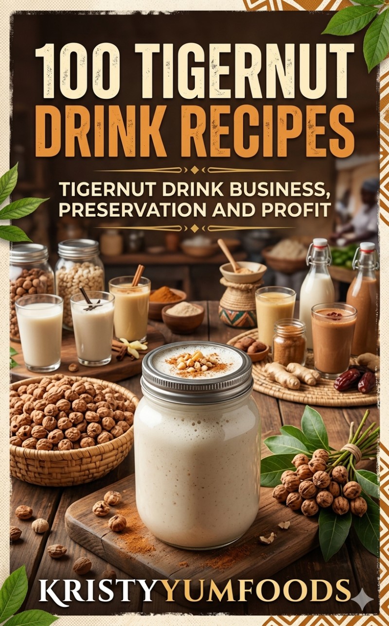 100 Tigernut Drinks & The Tigernut Drink Business: Recipes, Preservation, and Profit by kristyyumfoods