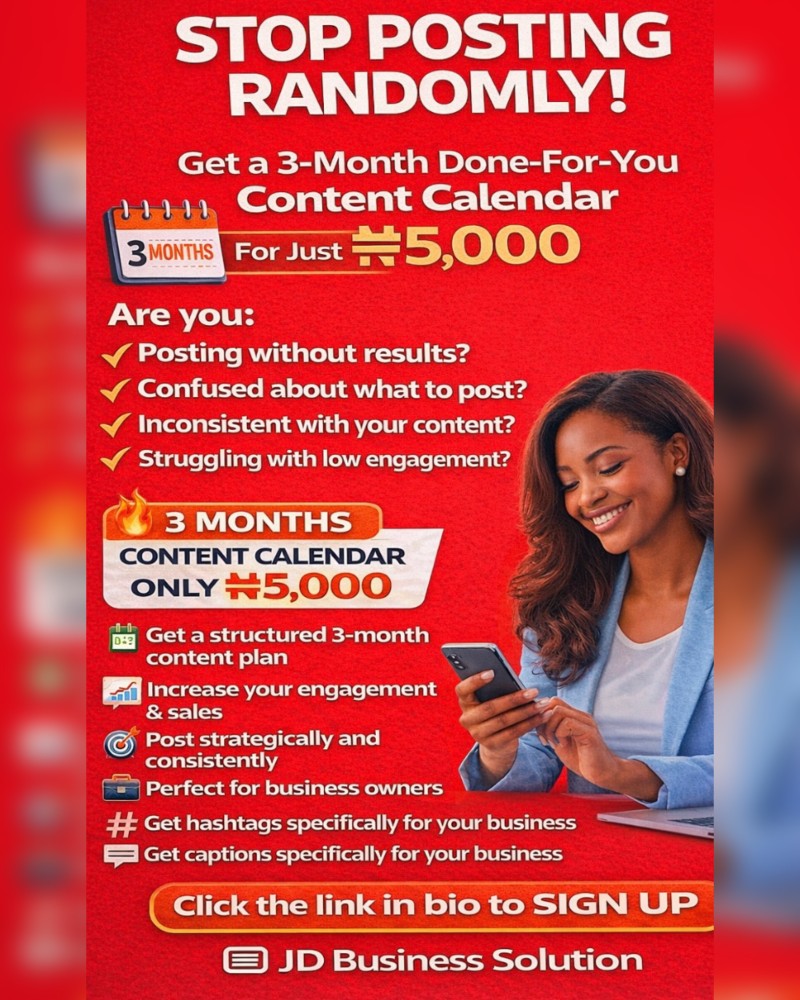 Customize 3 months Contents Calendar For Your Business