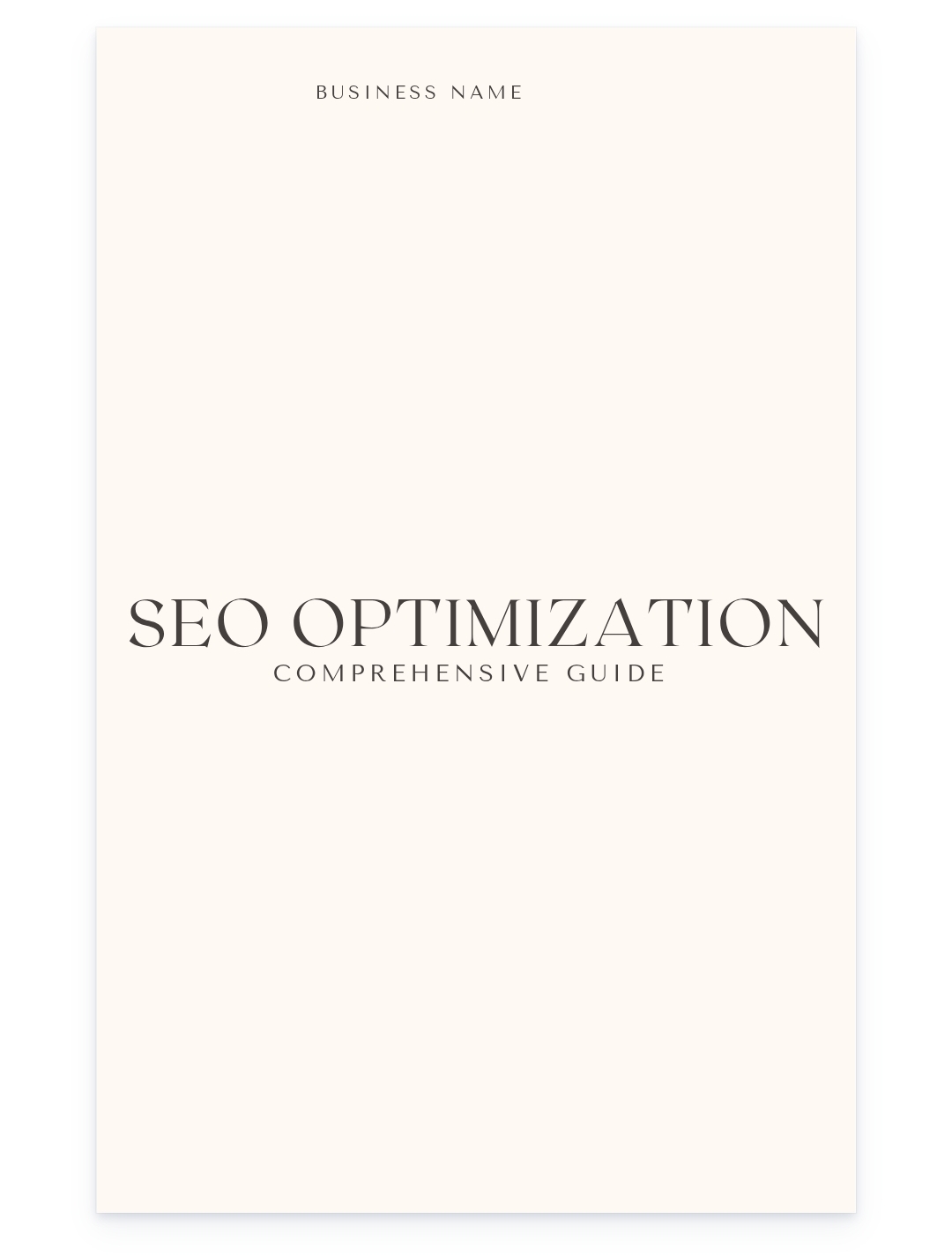 SEO OPTIMIZATION GUIDE