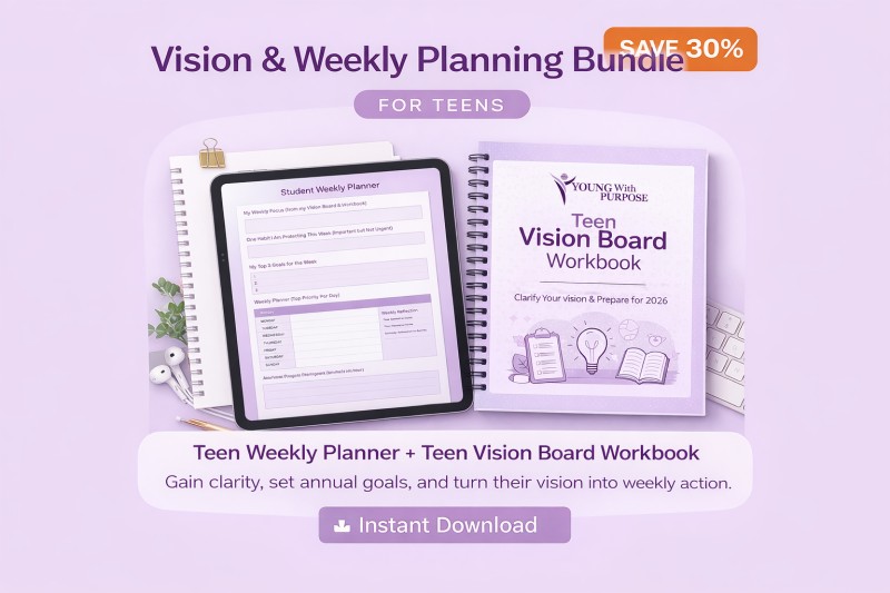 Vision & Weekly Planning Bundle for Teens (Digital Download)