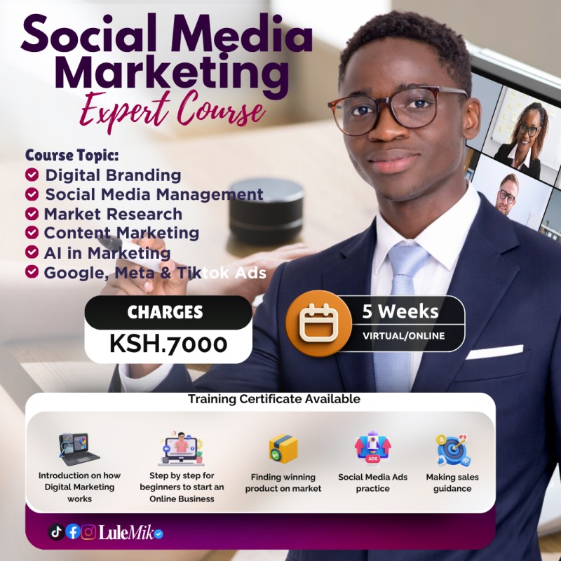 Digital Marketing + CapCut — 4-Week Training (Available Physical & Online)