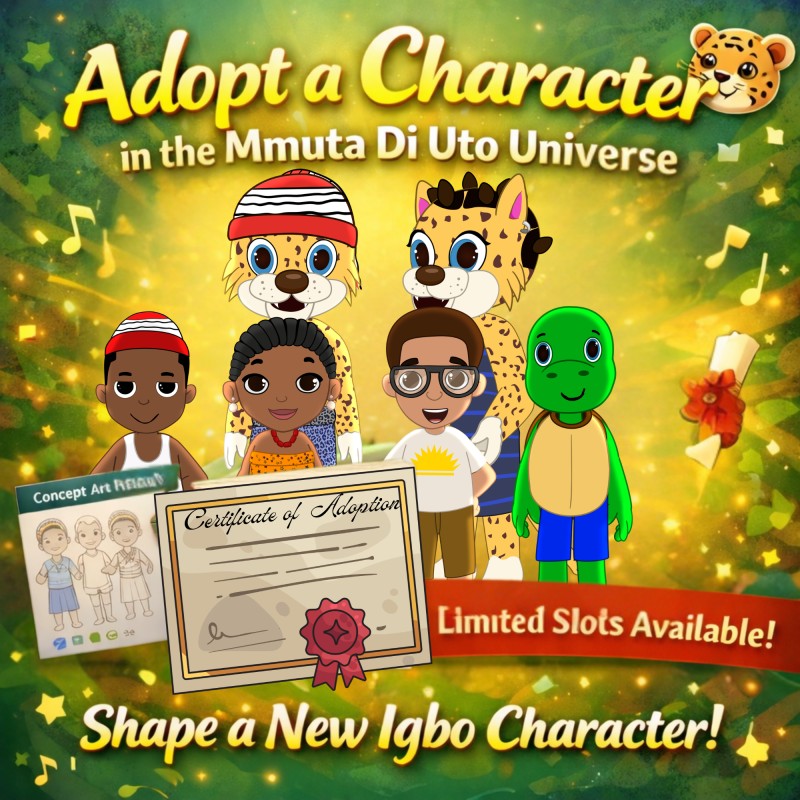 Adopt a Character in the Mmuta Di Uto Universe