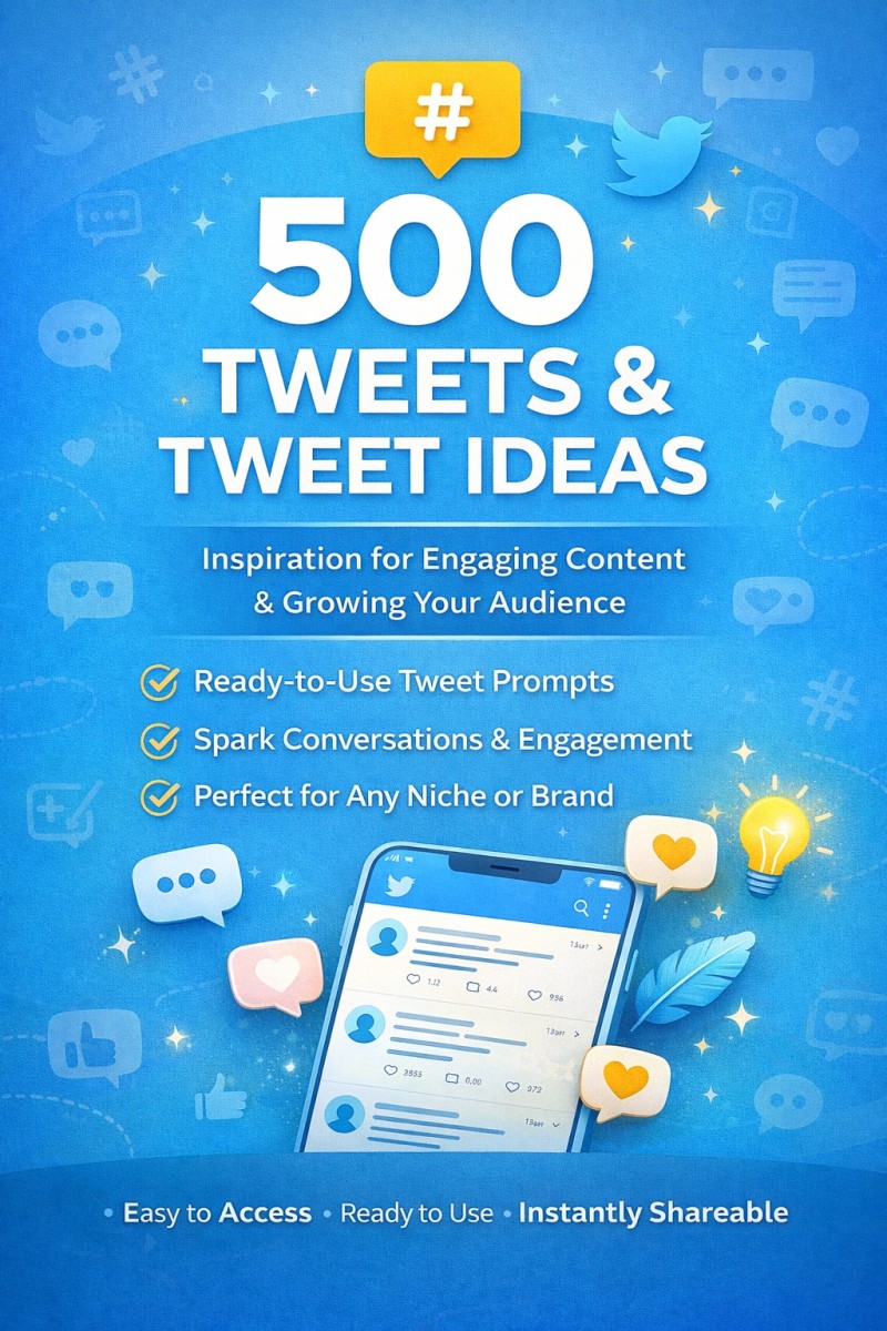500 Tweets & Tweet Ideas