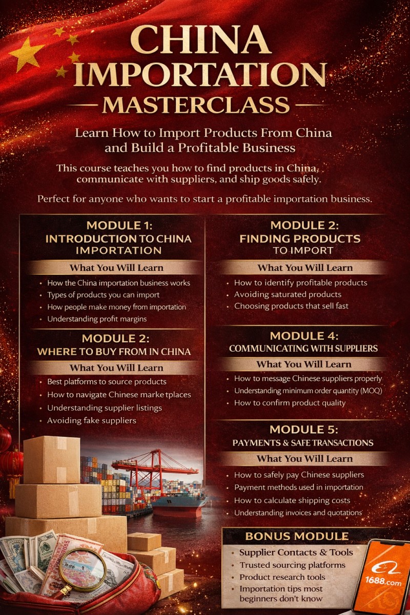 CHINA IMPORTATION MASTERCLASS