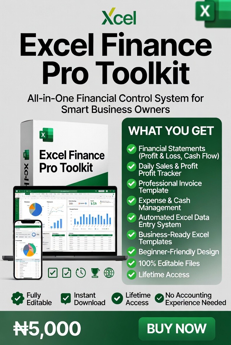 Buy Excel Finance Pro Toolkit by Marvelous Sunday on Selar