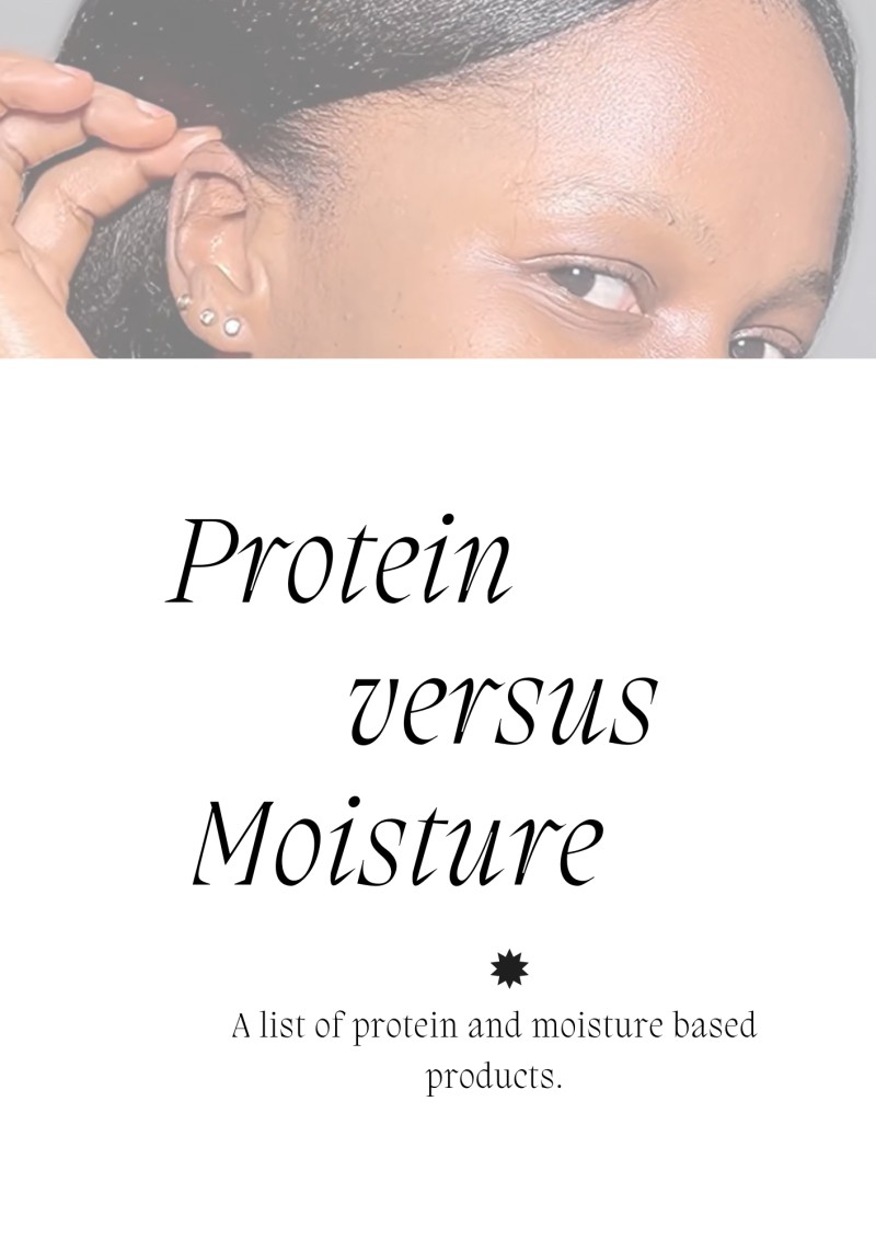 Protein versus moisture products