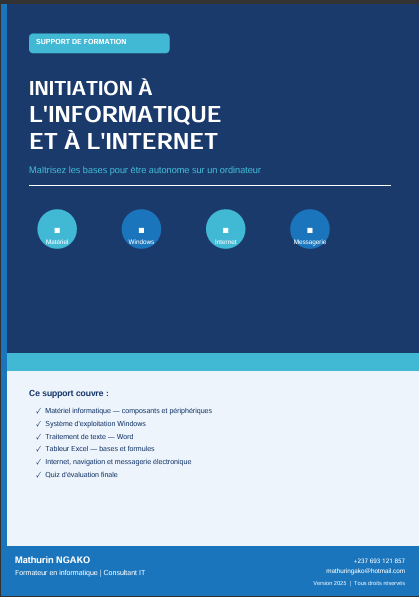 Initiation à l'Informatique et à Internet : Guide complet pour débutants