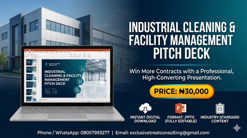Industrial Cleaning & Facility Management Pitch Deck