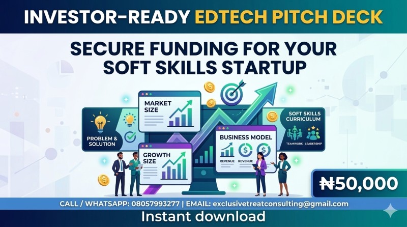 Investor-Ready EdTech (Soft Skills) Pitch Deck Template