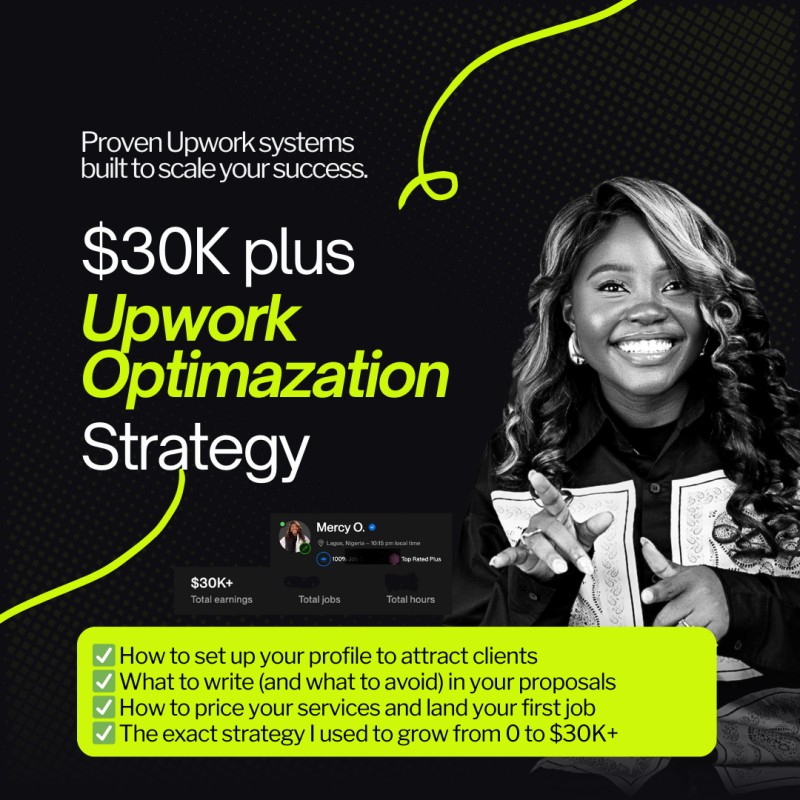 $30k Upwork Optimization & Strategy