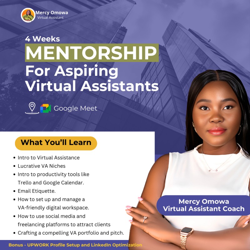 Mentorship for Aspiring Virtual Assistant