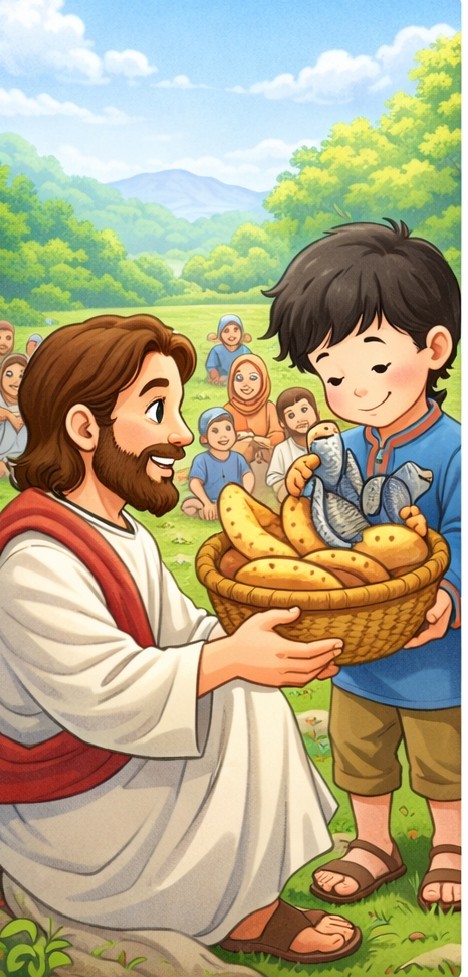 The little boy who shared his lunch(Bible story for kids)