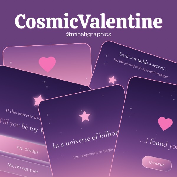 Cosmic Valentine | Interactive Valentine Proposal