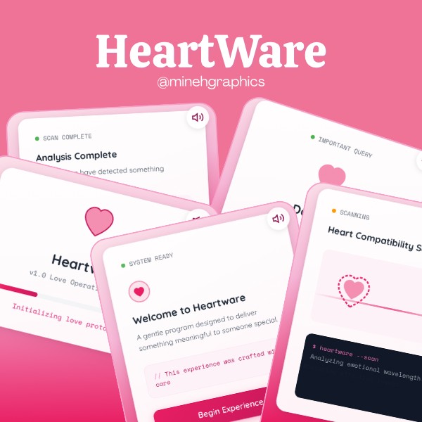 HeartWare - Interactive Valentine Experience