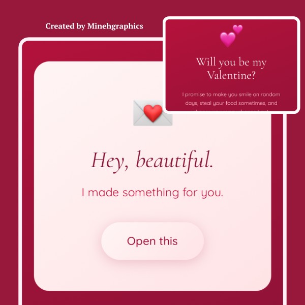 To My Love - Valentine Proposal Website