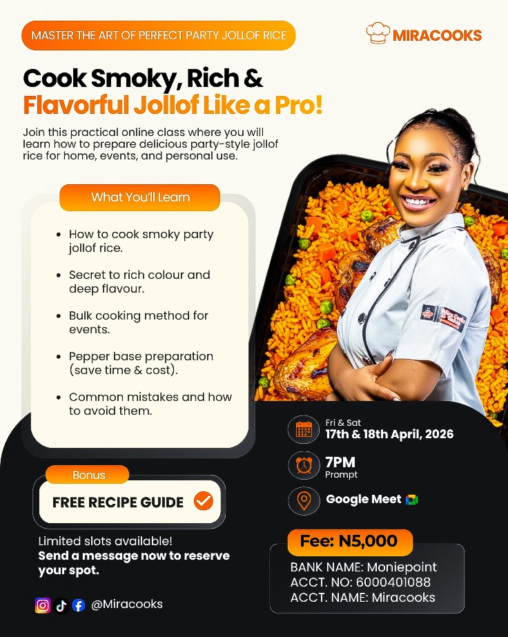 JOLLOF RICE MASTERCLASS