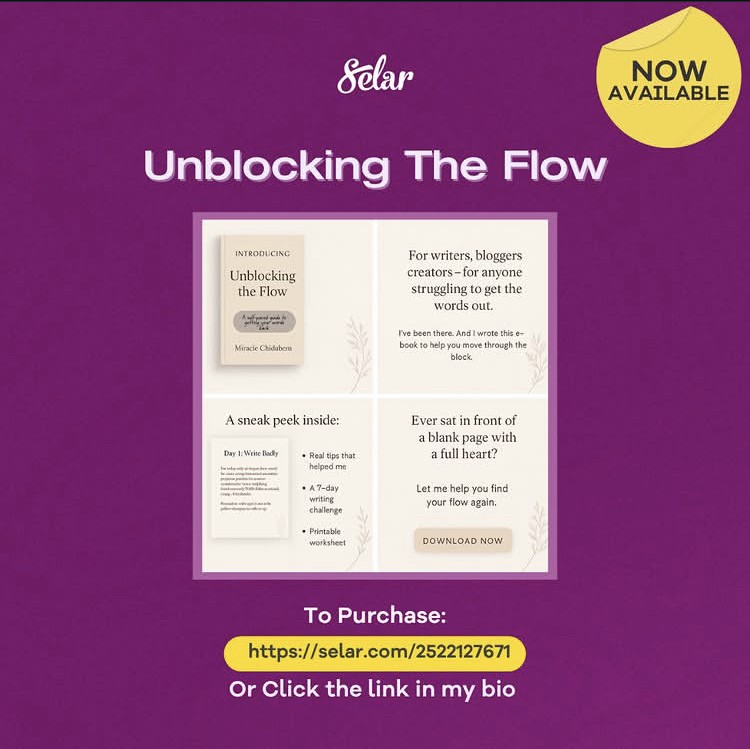 Unblocking the Flow - (A self-paced guide to getting your words back.)
